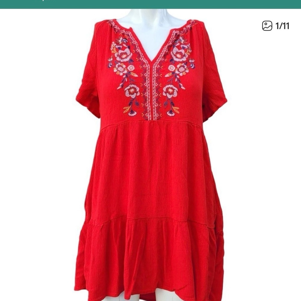 Knox Rose Red Floral Mini Dress